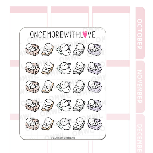 Once More With Love - M1285 Relaxing Planner Sticker