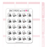 Once More With Love - M1288 Film Planner Sticker