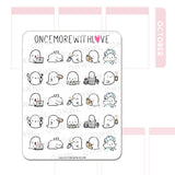Once More With Love - M1290 Ghosty Activities Sampler Stickers