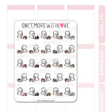 Once More With Love - M608 Dog Walking Reminder Planner Sticker