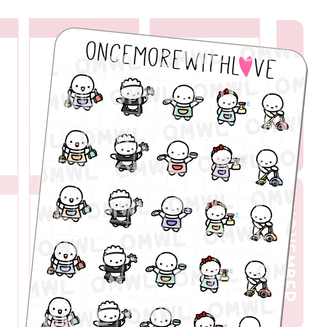 Once More With Love - M627 Cleaning Chores 2.0 Sticker