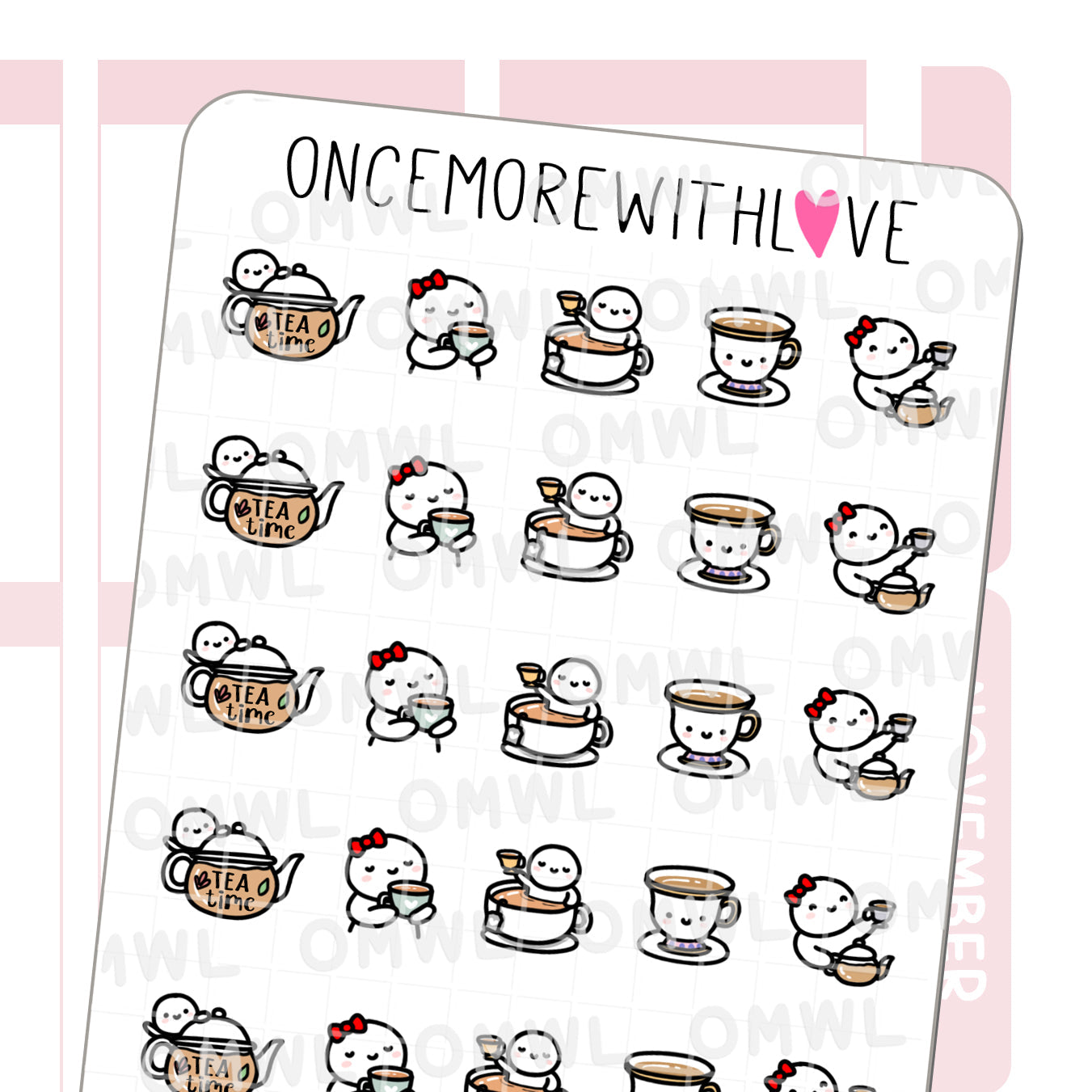 Once More With Love - M634 Tea Time 2.0 Sticker