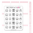 Once More With Love - M689 Panda Eyes Tired Eye Circles Planner Sticker