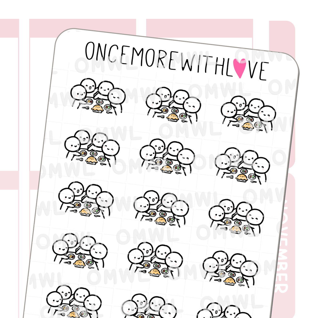 Once More With Love - M704 Family Feast Sticker