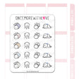 Once More With Love - M744 Too Tired To Move Munchkin Planner Stickers