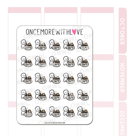 Once More With Love - M858 Shit Stirrer Planner Sticker