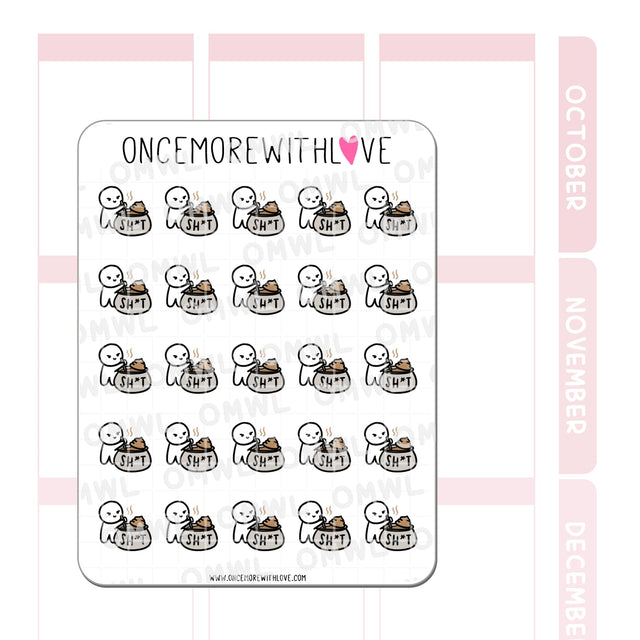 Once More With Love - M858 Shit Stirrer Planner Sticker