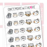 Once More With Love - V209 Cat Doodles Sticker