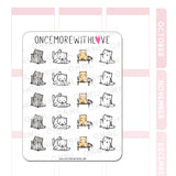 Once More With Love - V216 Cats Being Cats Sticker