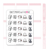 Once More With Love M1002 Fountain Pen Love Planner Sticker