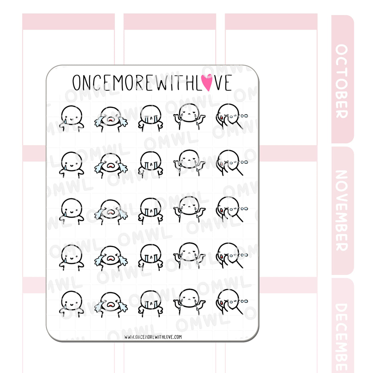 Once More With Love M1025 Crybaby Sticker