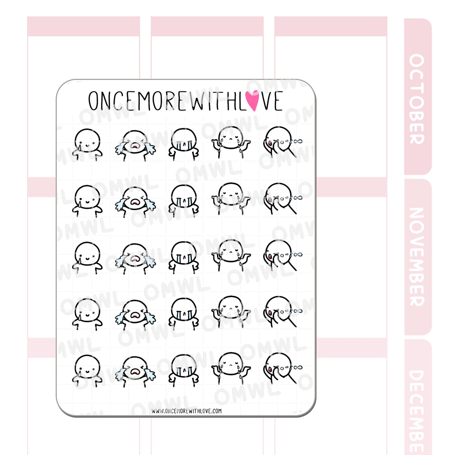 Once More With Love M1025 Crybaby Sticker