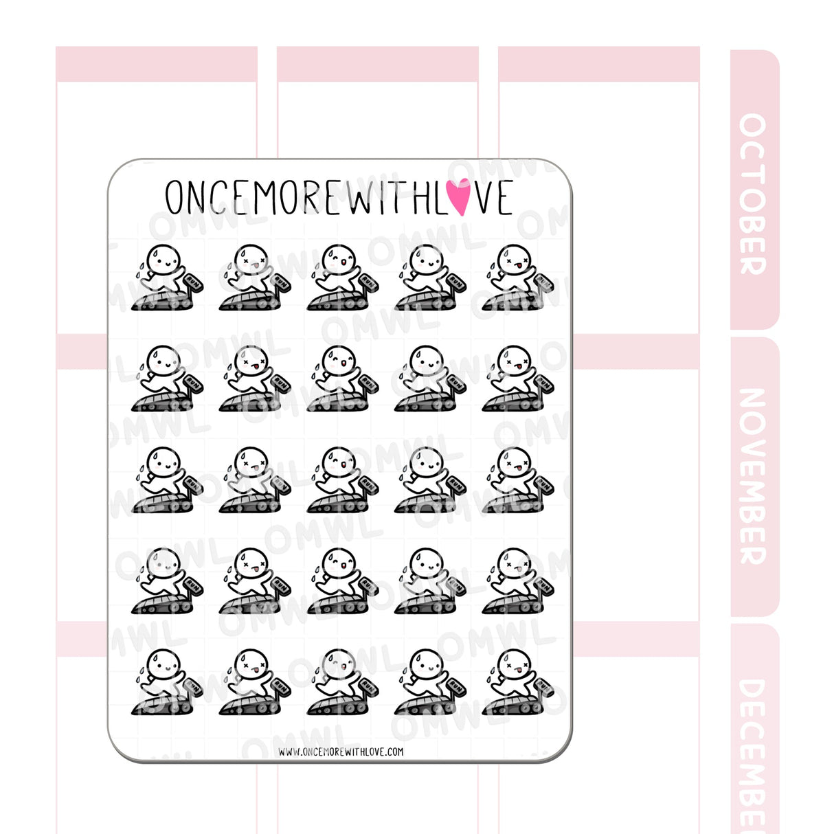 Once More With Love M1048 Treadmill 2.0 Sticker