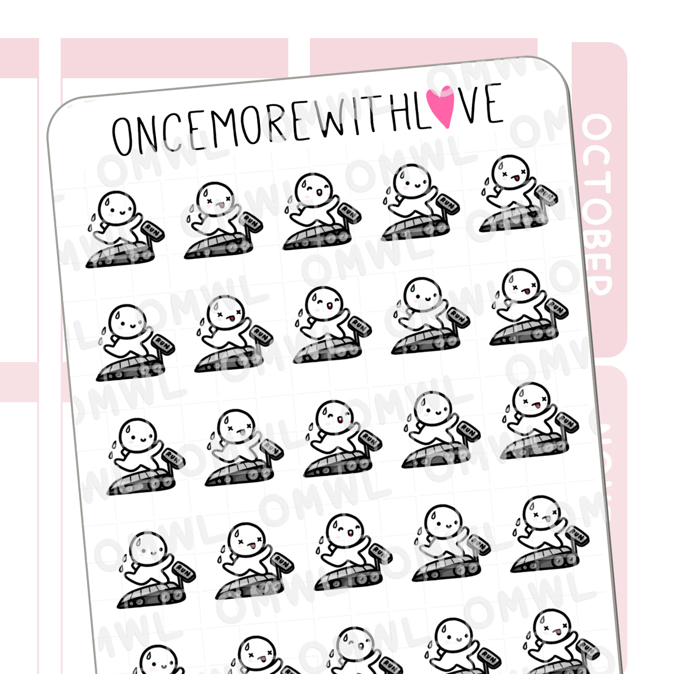 Once More With Love M1048 Treadmill 2.0 Sticker