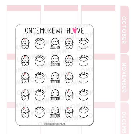 Once More With Love M1071 Hmph! Sticker