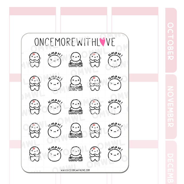 Once More With Love M1071 Hmph! Sticker