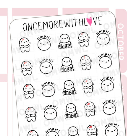 Once More With Love M1071 Hmph! Sticker