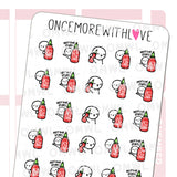Once More With Love M1077 Sriracha Hot Sauce Sticker