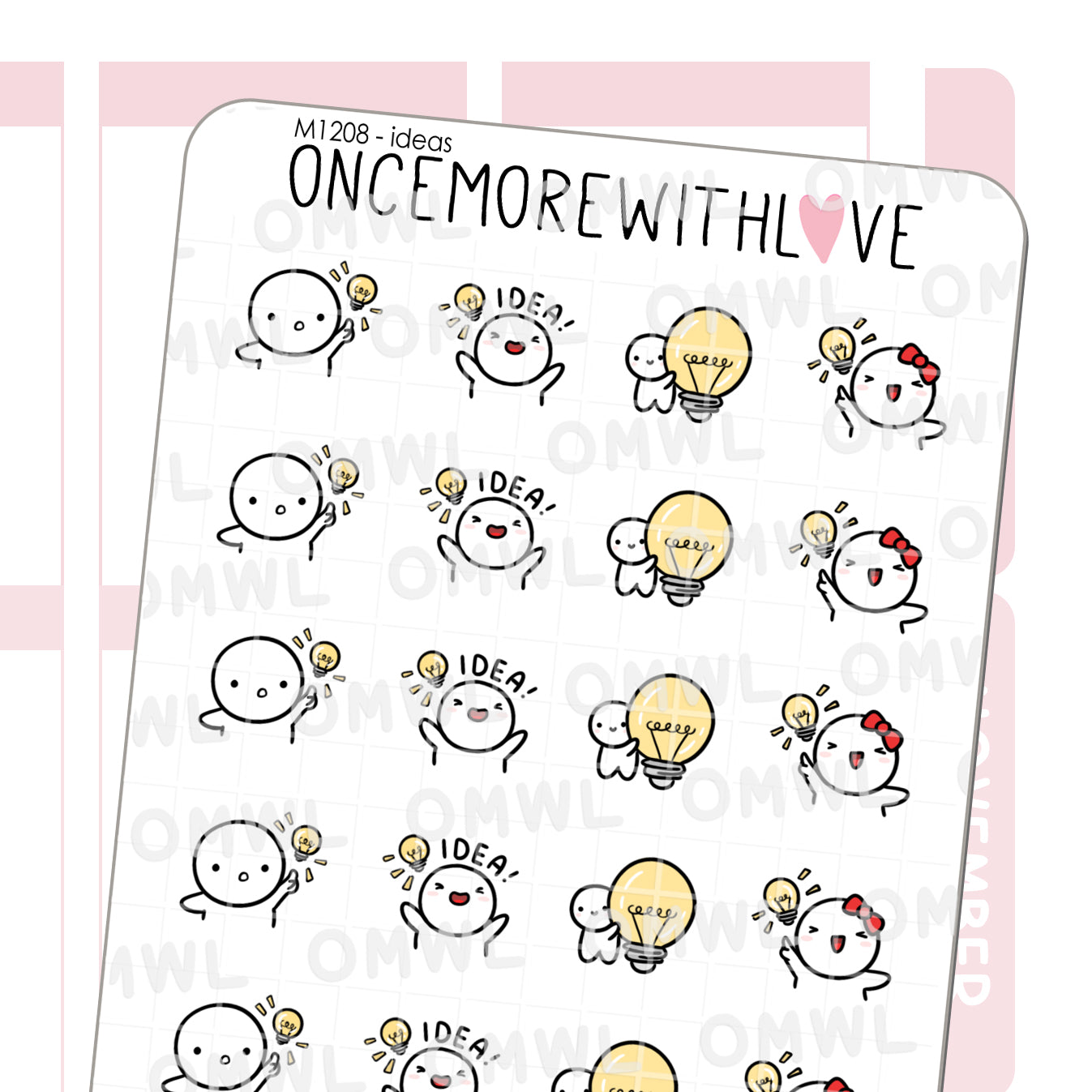 Once More With Love M1208 Ideas Sticker