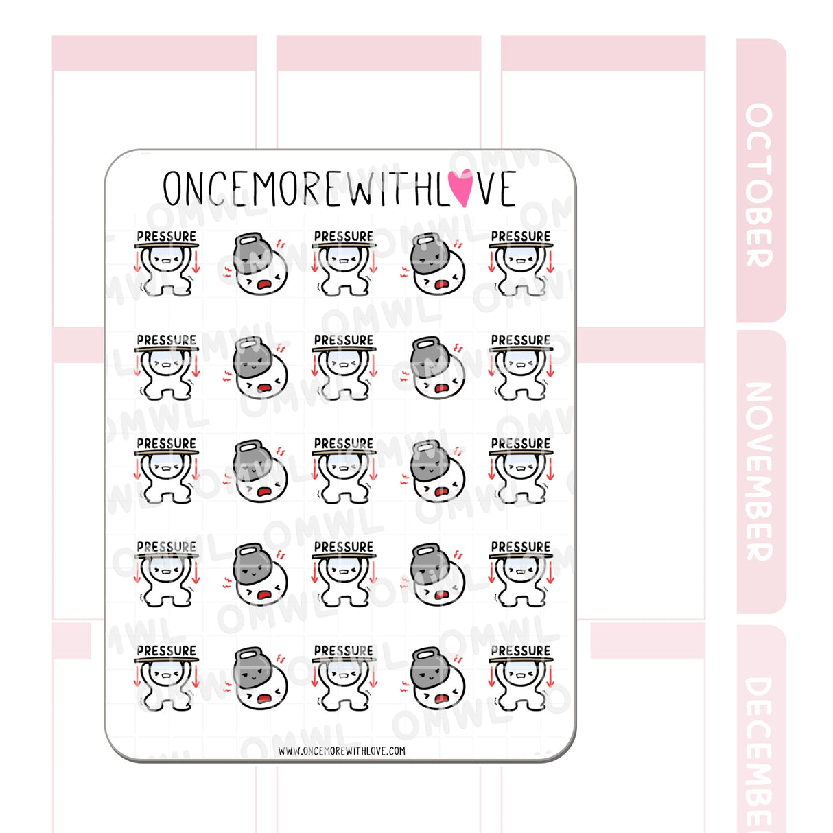 Once More With Love M1292 Pressure Sticker