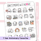 Once More With Love M1311 Seven Year Anniversary Favorites Sticker