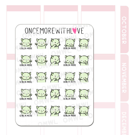 Once More With Love M1317 Goblin Mode Sticker