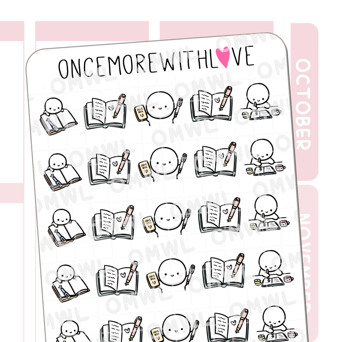 Once More With Love M1318 Journal 2.0 Sticker