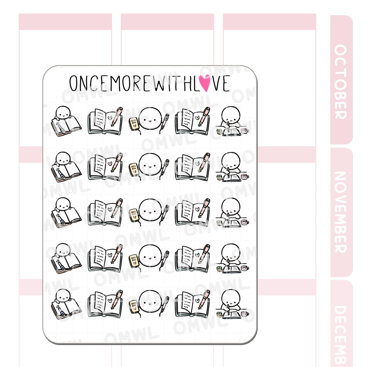 Once More With Love M1318 Journal 2.0 Sticker