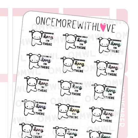 Once More With Love - M583 Hang In There Planner Sticker
