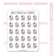 Once More With Love M717 I'd Rather Die! Munchkin Planner Stickers