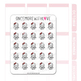 Once More With Love M717 I'd Rather Die! Munchkin Planner Stickers