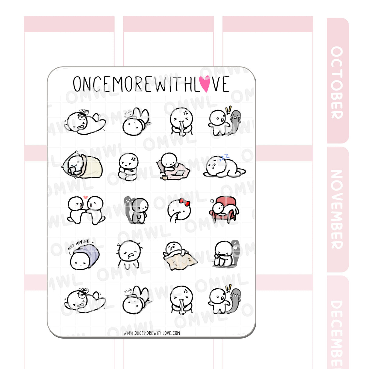 Once More With Love M735 Marg's Favorites Planner Sticker