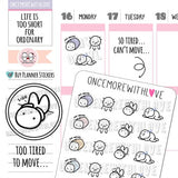 Once More With Love M744 Too Tired To Move Munchkin Planner Stickers
