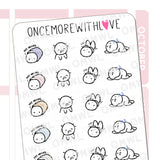Once More With Love M744 Too Tired To Move Munchkin Planner Stickers