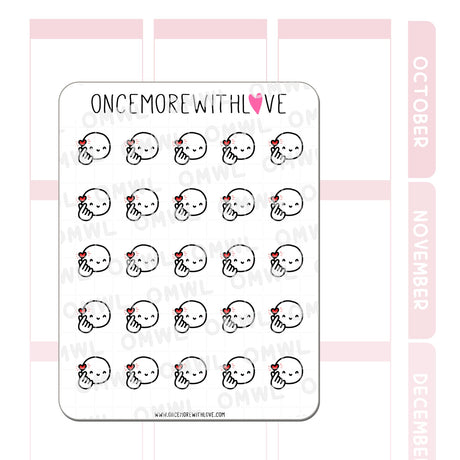 Once More With Love M761 Love You Gesture Sticker