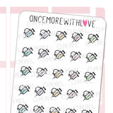 Once More With Love M782 Needles Munchkin Planner Sticker