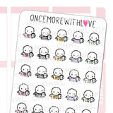 Once More With Love M888 Tired Mom Life Planner Stickers