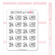 Once More With Love M896 Salty 2.0 Munchkin Planner Stickers