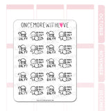 Once More With Love M896 Salty 2.0 Munchkin Planner Stickers