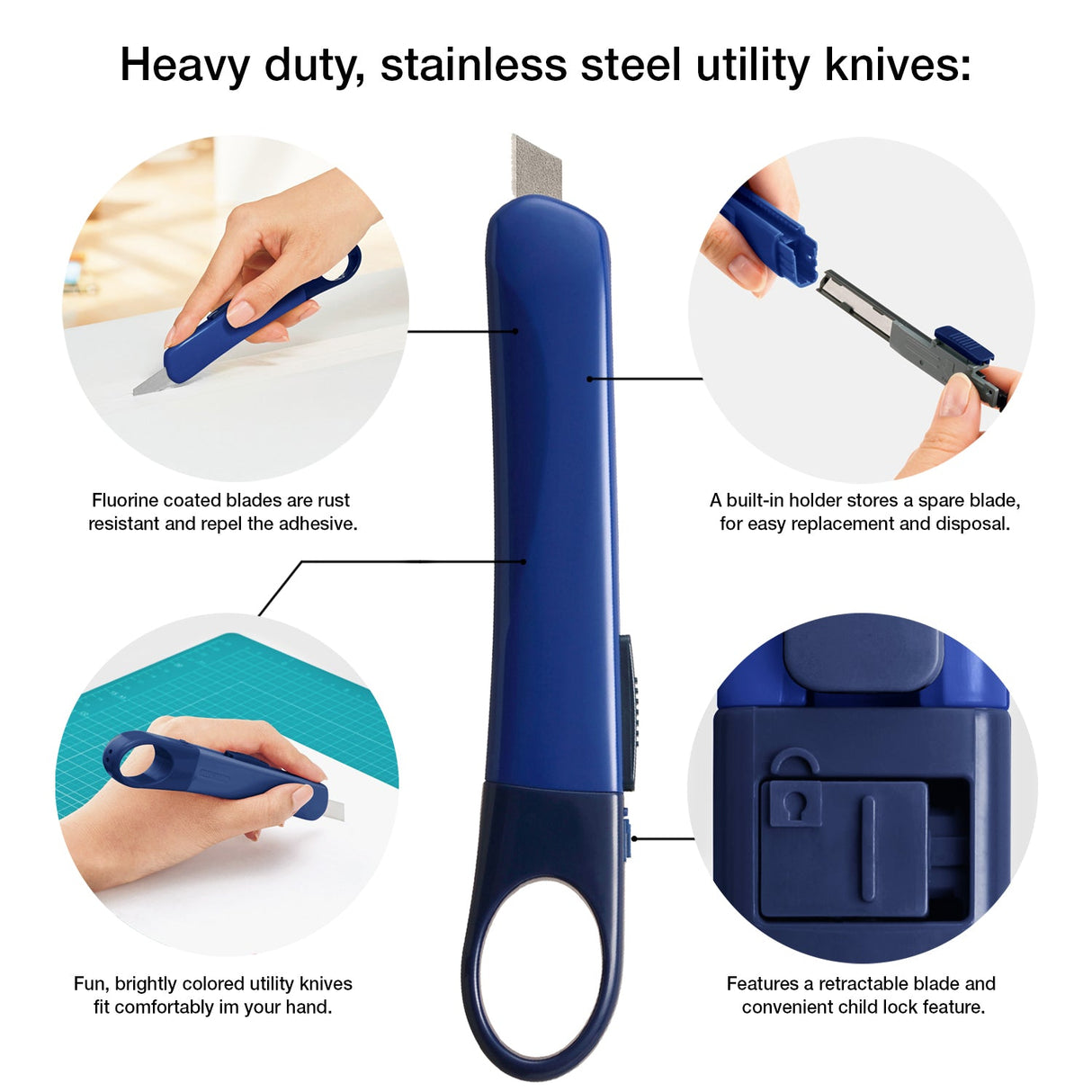 Orante Utility Knife Pink