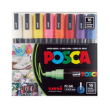 POSCA Paint Marker Set 16-Color PC-5M Medium