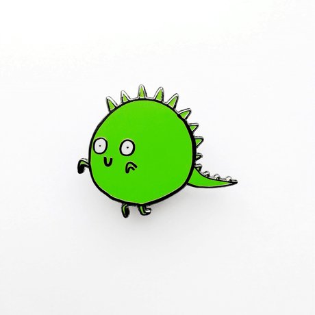 Pea Rex Enamel Pin