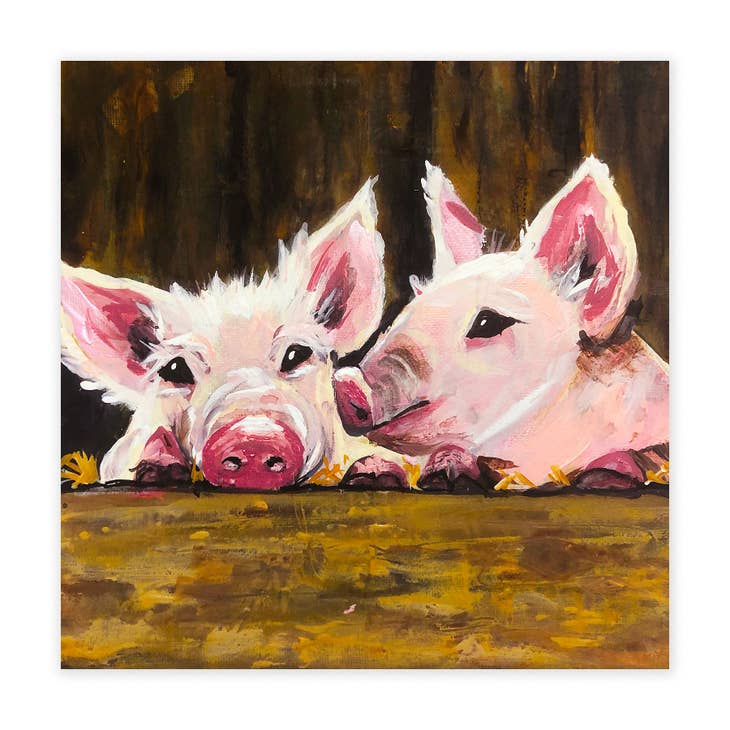 Pegatina de lechones 