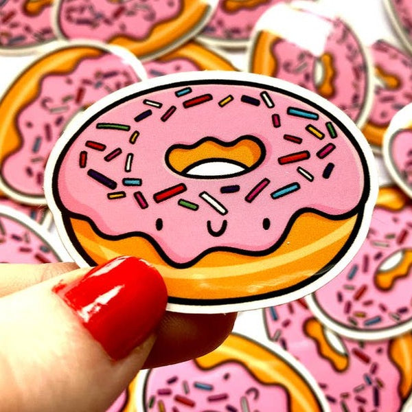 Pink Donut Mini Sticker