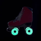 Pink Roller Skate Pin With Glow In The Dark Wheels