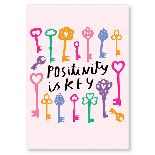 Positivity Is Key Postcard
