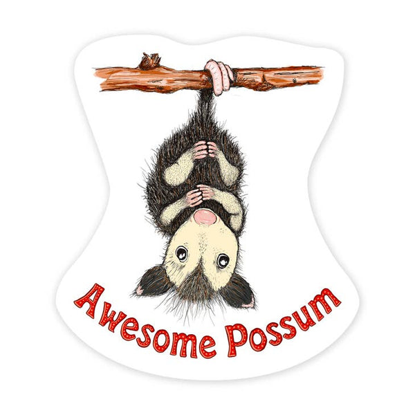 Awesome Possum Vinyl Sticker