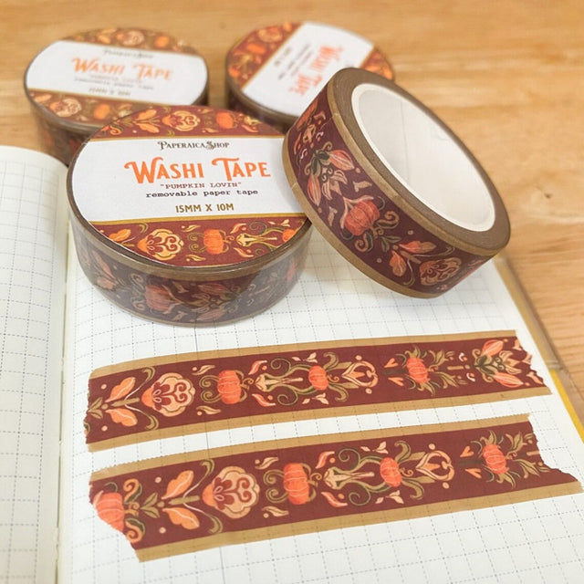 Pumpkin Lovin' Washi Tape PaperaicaShop