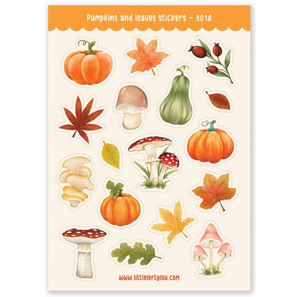 Pumpkins & Leaves Stickers