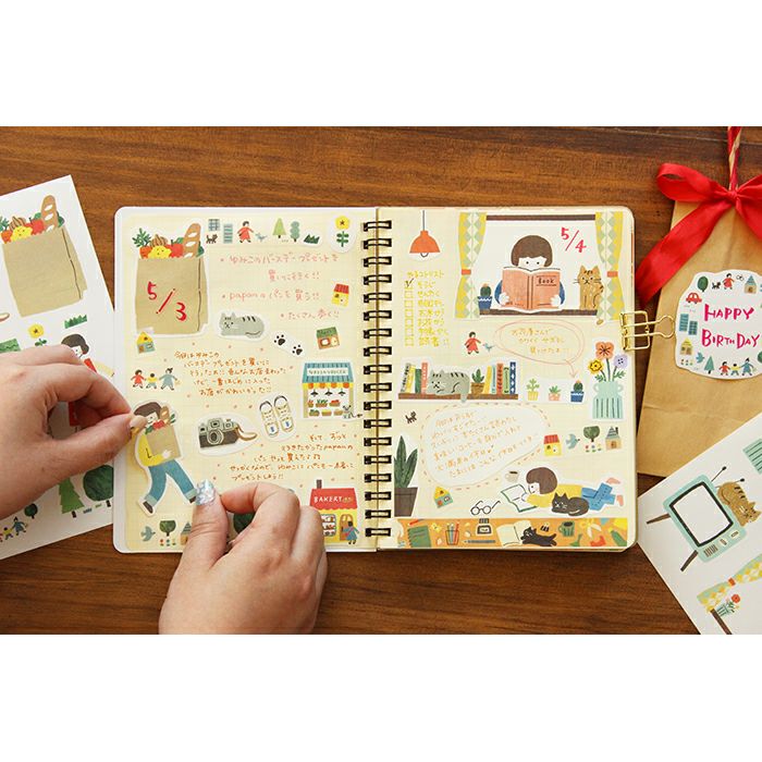 A Day Out Sticker (2 sheets) Furukawashiko – Little Craft Place
